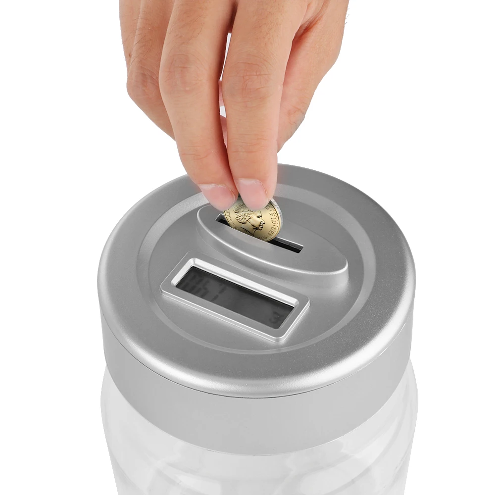 2 * AAA battery Creative Digital Money-saving machines Money Saving Box Pot Bank LCD Display Savings Coins Gift Piggy Bank
2 * AAA battery Creative Digital Money-saving machines Money Saving Box Pot Bank LCD Display Savings Coins Gift Piggy Bank