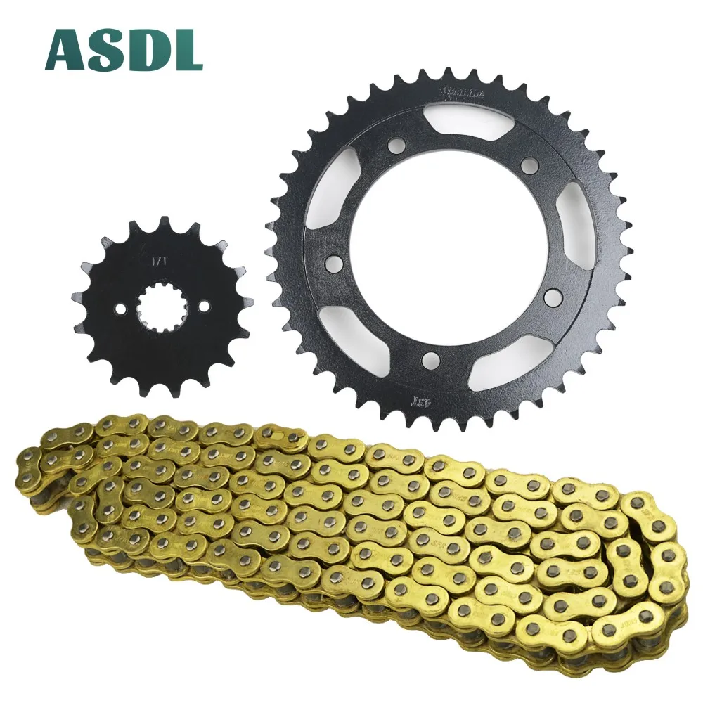 520 17T 43T 1045 steel Motorcycle Transmission Chain and front rear sprocket set for SUZUKI GSX-R750 GSX-R 750 Moto GP 2011-2018
520 17T 43T 1045 steel Motorcycle Transmission Chain and front rear sprocket set for SUZUKI GSX-R750 GSX-R 750 Moto GP 2011-2018