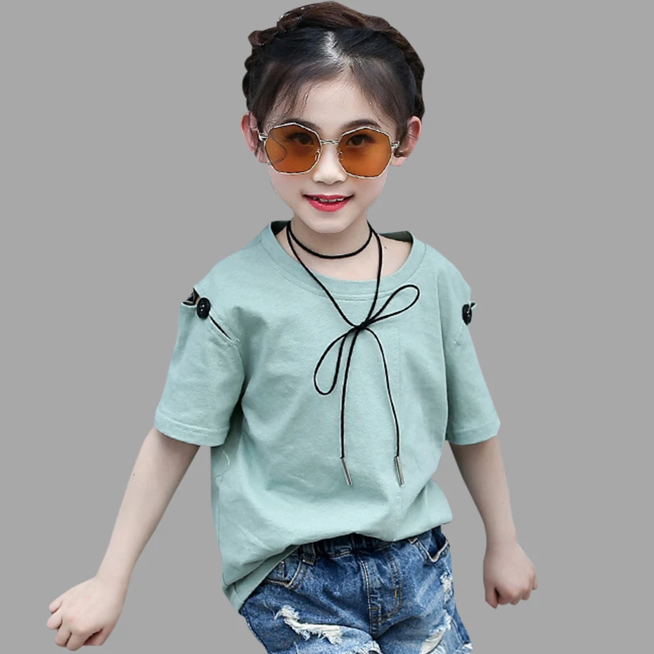 2019 girl summer shirt casual t-shirt girl white kid T-shirt girl clothes big girl 4 6 8 10 12 13 years
2019 girl summer shirt casual t-shirt girl white kid T-shirt girl clothes big girl 4 6 8 10 12 13 years