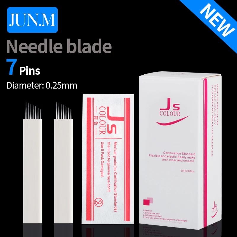 Professional Tattoo Microblading Permanent Makeup Needles Eyebrow Manual Bevel Flex Blades 7 Pin 50PCS for Machine and Pen
Professional Tattoo Microblading Permanent Makeup Needles Eyebrow Manual Bevel Flex Blades 7 Pin 50PCS for Machine and Pen