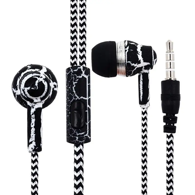 Wire-controlled In-ear Crack Pattern Earphones With Microphone HD Stereo Surround Sound Quality Sports Running Music Earphones
Wire-controlled In-ear Crack Pattern Earphones With Microphone HD Stereo Surround Sound Quality Sports Running Music Earphones