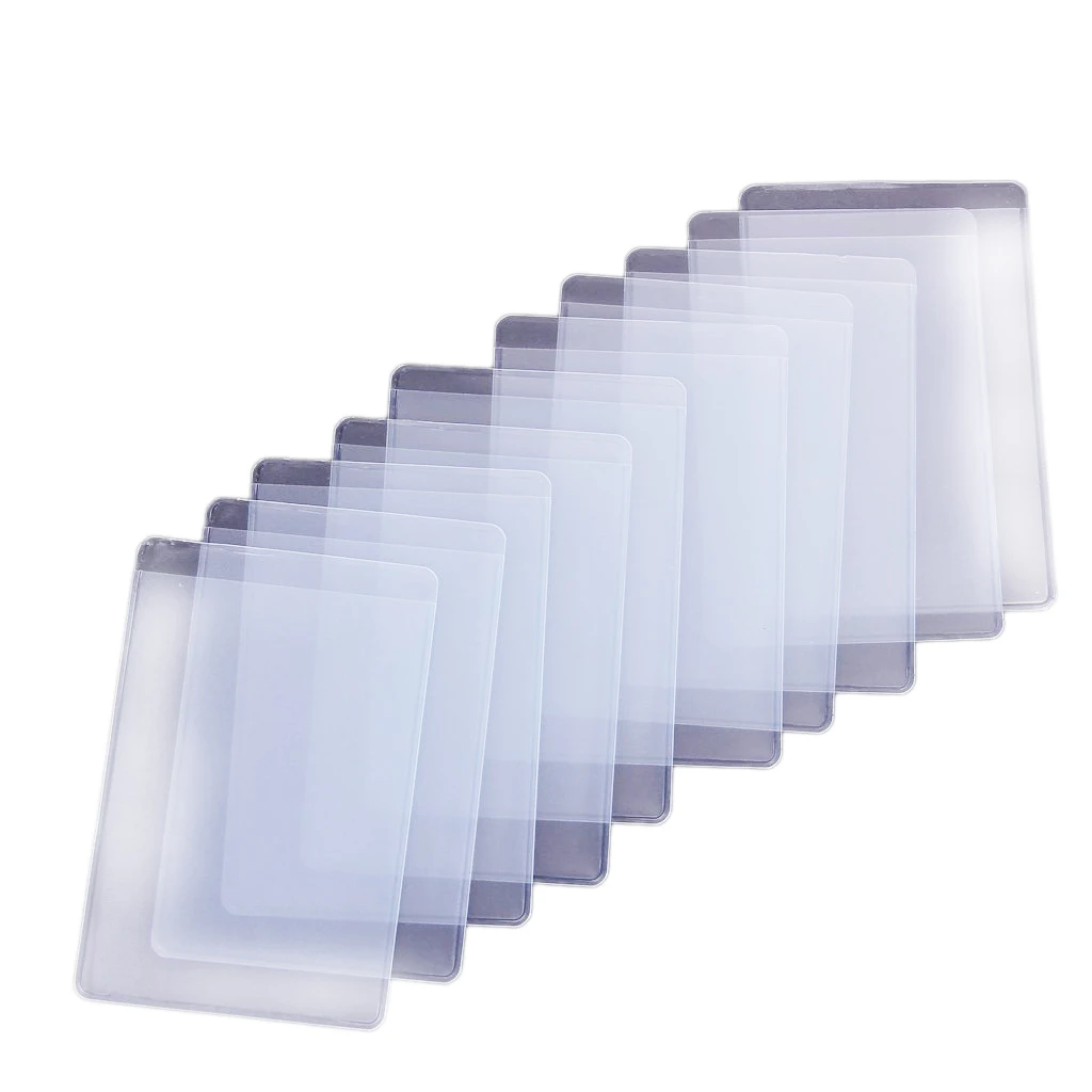 SNNY-10Pcs Soft Clear Plastic Card Sleeves Protectors, for ID Cards, Band Cards, etc.
SNNY-10Pcs Soft Clear Plastic Card Sleeves Protectors, for ID Cards, Band Cards, etc.