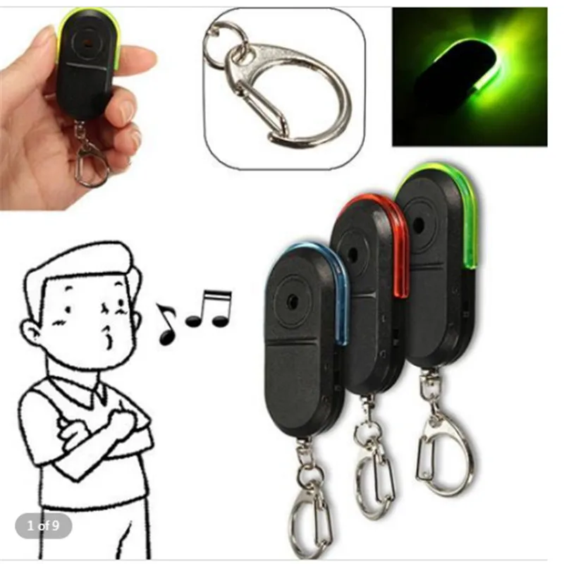 Wireless 10m Anti-Lost Alarm Whistle Sound Key Finder Locator Keychain With LED Light Mini Anti Lost Key Finder
Wireless 10m Anti-Lost Alarm Whistle Sound Key Finder Locator Keychain With LED Light Mini Anti Lost Key Finder