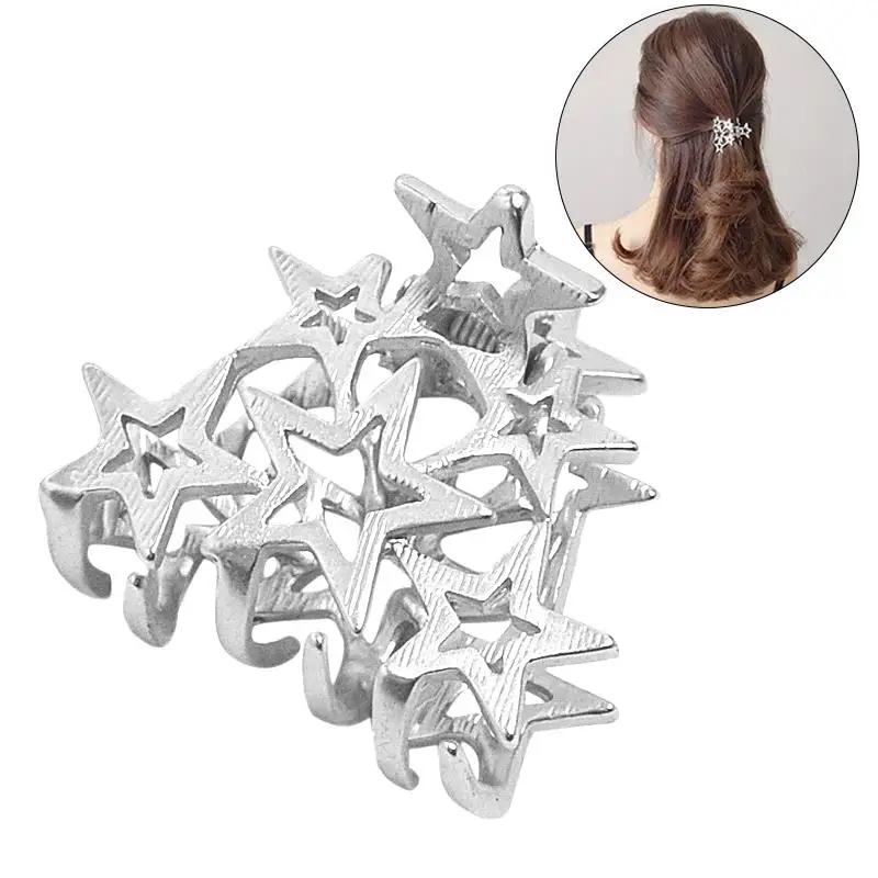 Fashion Metal Pentagonal Star Shower Clip Hairpin Medium Temperament Simple Hairpin Tiara Hair Accessories Ponytail Clip
Fashion Metal Pentagonal Star Shower Clip Hairpin Medium Temperament Simple Hairpin Tiara Hair Accessories Ponytail Clip