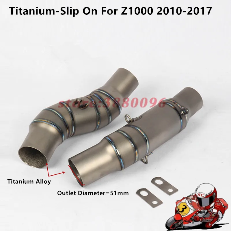 Motorcycle Exhaust Middle pipe for Titanium Alloy Kawasaki Z1000 2010- 2017 without exhaust slip on full system link pipe
Motorcycle Exhaust Middle pipe for Titanium Alloy Kawasaki Z1000 2010- 2017 without exhaust slip on full system link pipe