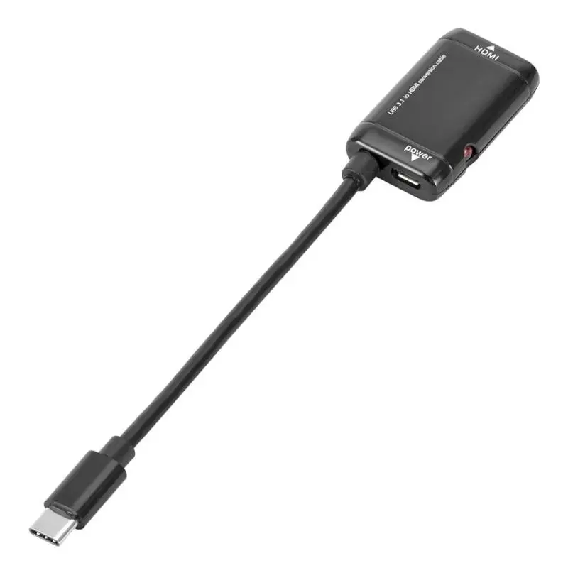 Фото USB-C to HDMI High-definition Digital Adapter 4K 1080P Type-C 3.1 Male Female Cable Converter Dropshipping | Электроника