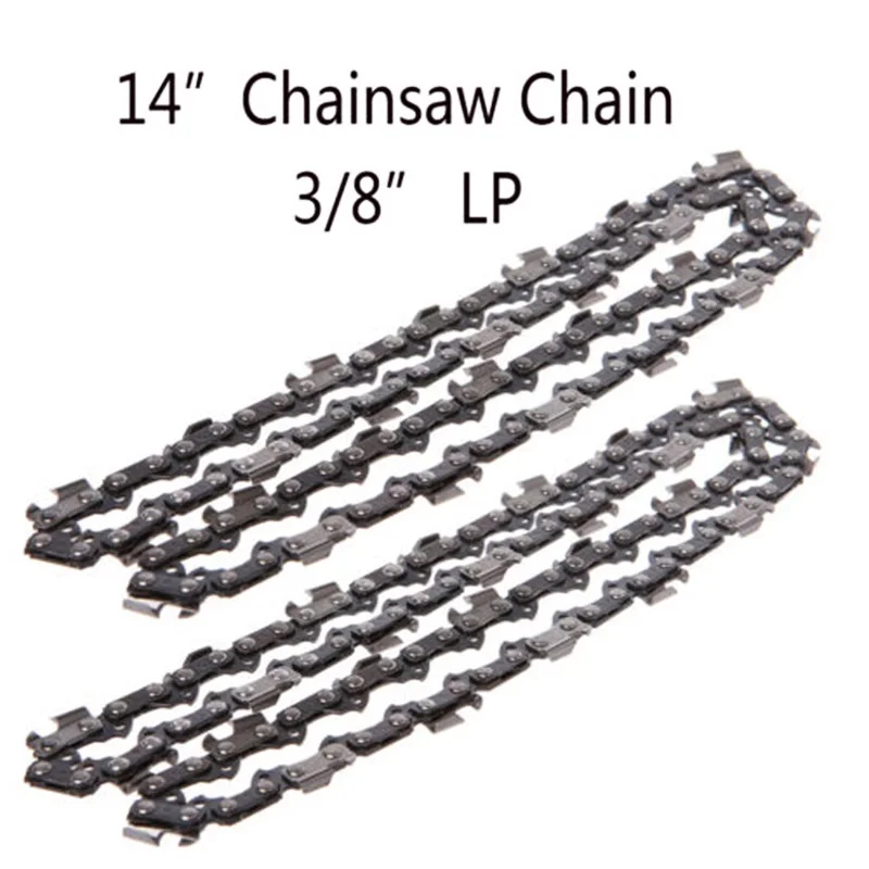 2pcs chainsaw chains 14 inches 3/8" LP 0.050" Gauge 52 Drive Links Metal Chainsaw Saw Chains
2pcs chainsaw chains 14 inches 3/8" LP 0.050" Gauge 52 Drive Links Metal Chainsaw Saw Chains