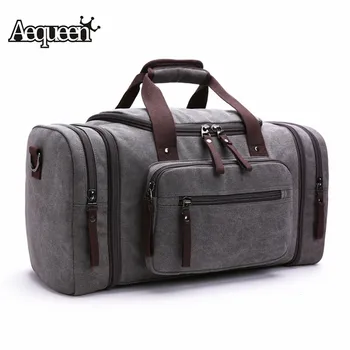 2018 Men Travel Bag Canvas Multifunction Leather Bags Carry on Luggage Bag Men Tote Large Capacity Utility Weekend Overnight Bag
2018 Men Travel Bag Canvas Multifunction Leather Bags Carry on Luggage Bag Men Tote Large Capacity Utility Weekend Overnight Bag