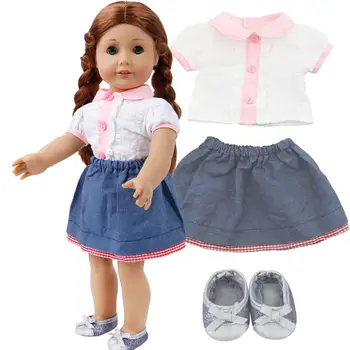 Handmade Fashion Doll Outfit Daily Casual Wear Dress for American Girl Doll 18'' Clothes Blouse Skirt + Cute Shoes Accessories
Handmade Fashion Doll Outfit Daily Casual Wear Dress for American Girl Doll 18'' Clothes Blouse Skirt + Cute Shoes Accessories
