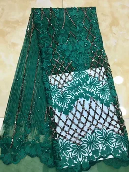 African Lace Fabric 2019 High Quality 5yards sequins Lace Tulle Lace Fabric African French Net Lace Fabric For Eveing Dress
African Lace Fabric 2019 High Quality 5yards sequins Lace Tulle Lace Fabric African French Net Lace Fabric For Eveing Dress
