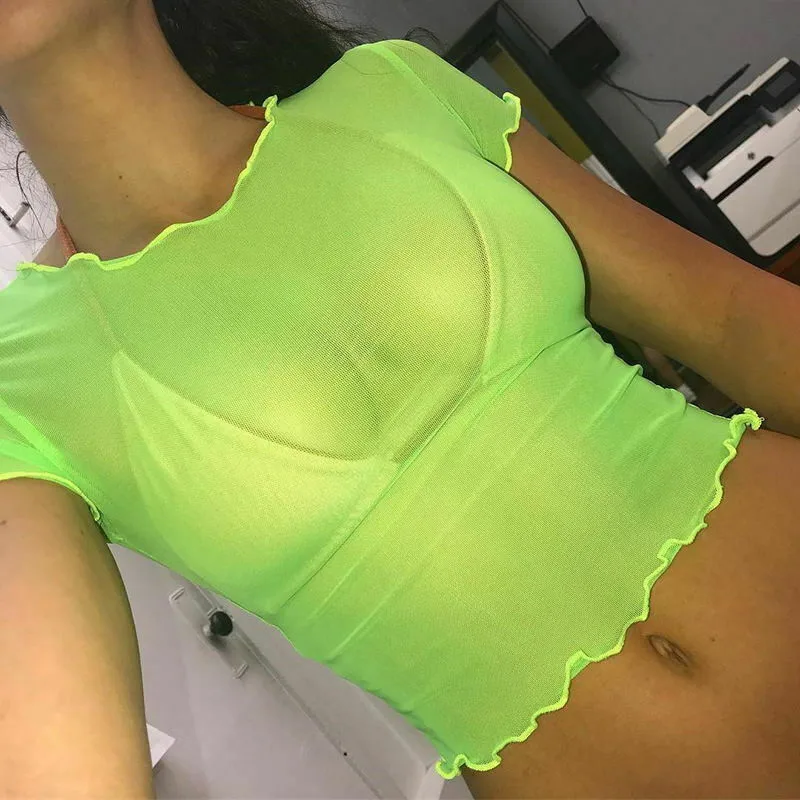 2019 Women Fashion T-Shirts Shiny Mesh Party t Shirt Ladies Tops Plus Size O-Neck Ladies Tees Tops Female T Shirt
2019 Women Fashion T-Shirts Shiny Mesh Party t Shirt Ladies Tops Plus Size O-Neck Ladies Tees Tops Female T Shirt