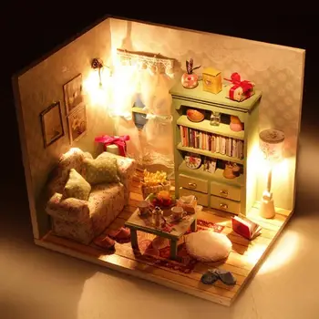 DIY Miniature Wooden Dolls House Model Dollhouse Toys for Children Birthday Gifts Wooden Handmade Assembly Building Dollhouse
DIY Miniature Wooden Dolls House Model Dollhouse Toys for Children Birthday Gifts Wooden Handmade Assembly Building Dollhouse
