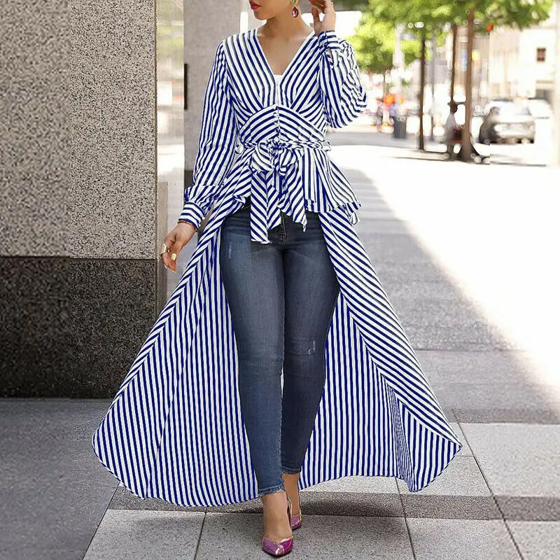 Fashion Women Striped Long Sleeve T Shirt Dress Elegant High waist Tunic Slim Dress Ladies Dames Streetwear
Fashion Women Striped Long Sleeve T Shirt Dress Elegant High waist Tunic Slim Dress Ladies Dames Streetwear