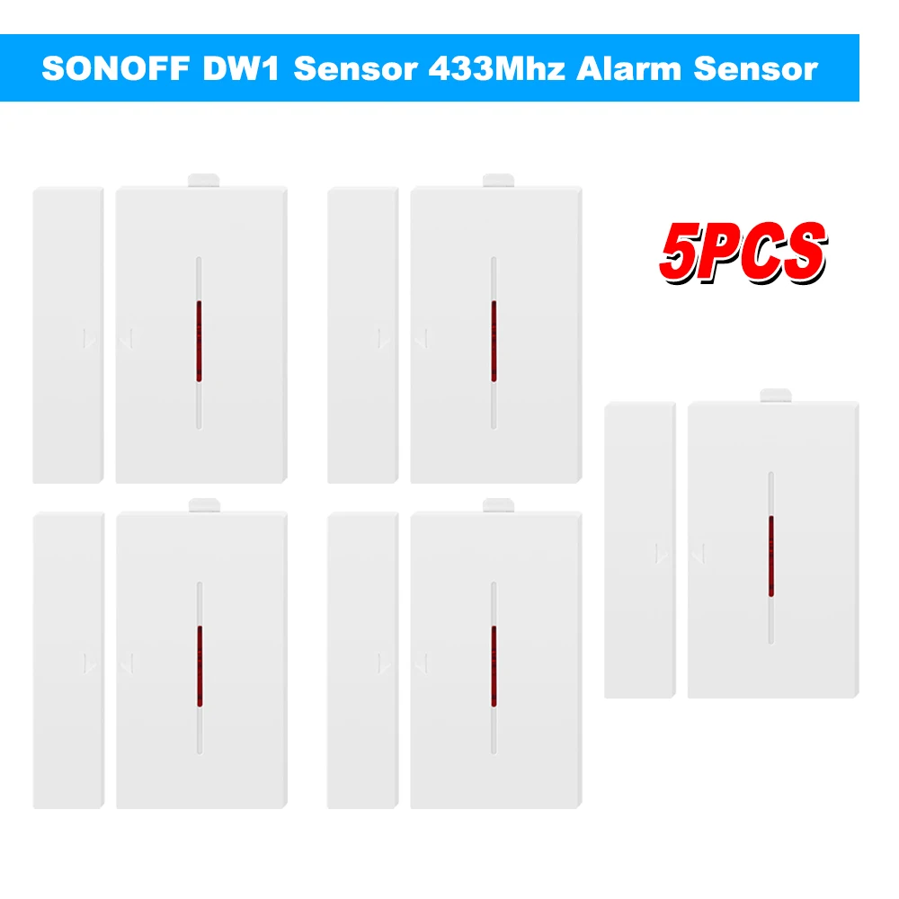 5PCS SONOFF DW1 Sensor 433Mhz Door Window Alarm Sensor Wireless Automation Anti-Theft Alarm For Smart Home Security Alarm System
5PCS SONOFF DW1 Sensor 433Mhz Door Window Alarm Sensor Wireless Automation Anti-Theft Alarm For Smart Home Security Alarm System