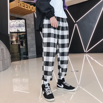 Autumn New Pants Men Fashion Plaid Casual Joggers Sweatpants Man Streetwear Hip Hop Loose Elastic Waist Trousers Male
Autumn New Pants Men Fashion Plaid Casual Joggers Sweatpants Man Streetwear Hip Hop Loose Elastic Waist Trousers Male