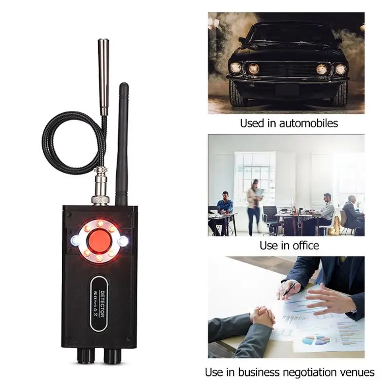 T9000 Wireless Signal Detector Finder Anti Eavesdroped Detector GPS Tracker nfrared Camera Scanner Earphone Secret Safety
T9000 Wireless Signal Detector Finder Anti Eavesdroped Detector GPS Tracker nfrared Camera Scanner Earphone Secret Safety