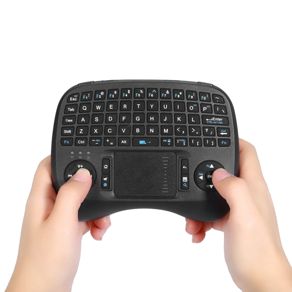 

IPazzPort KP-810- 21T 2.4GHz Mini Wireless QWERTY Backlit Keyboard With Touchpad