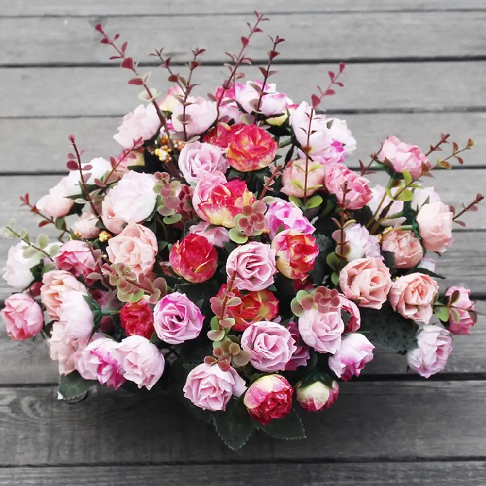 1Pc Artificial Flower Rose DIY Garden Party Home Wedding Holiday Craft Decor New | Дом и сад