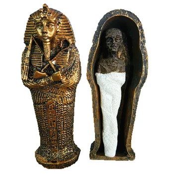 Resin Egypt Mummy Figurine Model Statue Miniature Egyptian King Sandplay Decor Miniature Model Home Decoration
Resin Egypt Mummy Figurine Model Statue Miniature Egyptian King Sandplay Decor Miniature Model Home Decoration