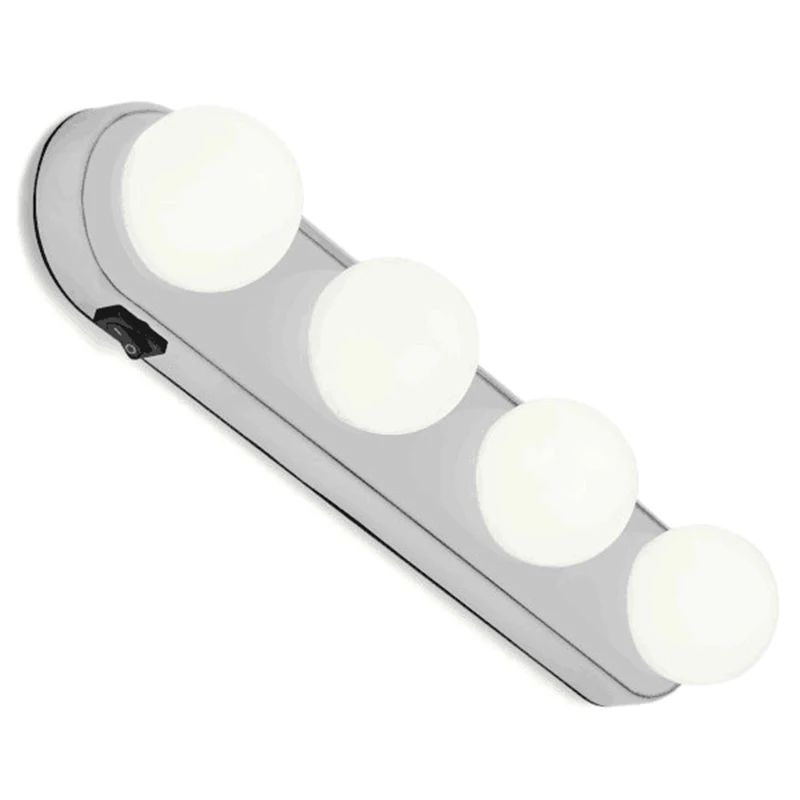 1 Pc Makeup Mirror Light Portable 4 LED Bulbs High Brightness Mirror Makeup Led Light For Studio Makeup Cosmetic Tool
1 Pc Makeup Mirror Light Portable 4 LED Bulbs High Brightness Mirror Makeup Led Light For Studio Makeup Cosmetic Tool