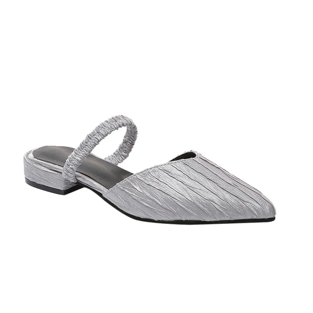 New Super Vintage Women Summer Shoes And Sandal Pleated Flat Heel Anti Skidding Pointed Toe Sandals Slipper Brand Luxury #89
New Super Vintage Women Summer Shoes And Sandal Pleated Flat Heel Anti Skidding Pointed Toe Sandals Slipper Brand Luxury #89