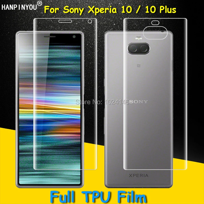 Front/Back Full Coverage Clear Soft TPU Film Screen Protector For Sony Xperia 10 Plus , Cover Curved Parts (Not Tempered Glass)
Front/Back Full Coverage Clear Soft TPU Film Screen Protector For Sony Xperia 10 Plus , Cover Curved Parts (Not Tempered Glass)