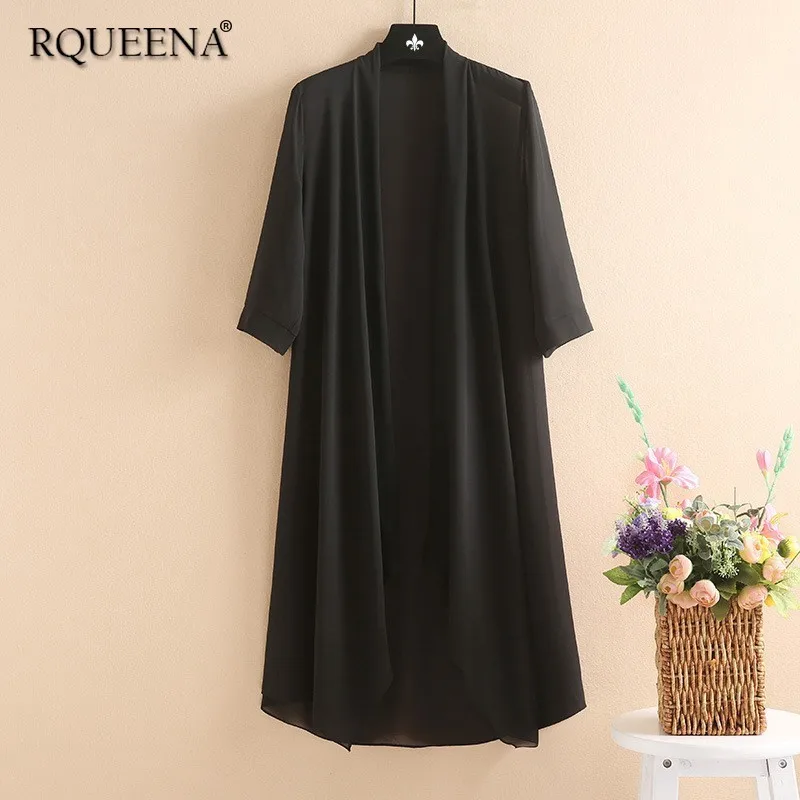 Rqueena 2019 Korean Style Women's Blouses Black/White/Red/Pink/Green Long Summer Chiffon Cardigan Women Kimono Cardigans SC015
Rqueena 2019 Korean Style Women's Blouses Black/White/Red/Pink/Green Long Summer Chiffon Cardigan Women Kimono Cardigans SC015