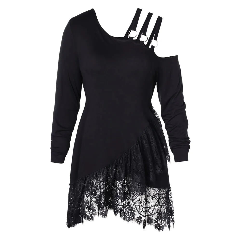 Wipalo Plus Size Lace Irregular Hem Belted T-Shirt Women T-Shirts Winter Spring Casual Long Sleeve Ladies Tops Big Size Clothes
Wipalo Plus Size Lace Irregular Hem Belted T-Shirt Women T-Shirts Winter Spring Casual Long Sleeve Ladies Tops Big Size Clothes