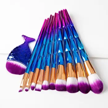 11pcs Makeup Tool - Brushes Set Eye Brush Foundation Loose Powder Brush With Diamond Concave-convex Handle
11pcs Makeup Tool - Brushes Set Eye Brush Foundation Loose Powder Brush With Diamond Concave-convex Handle