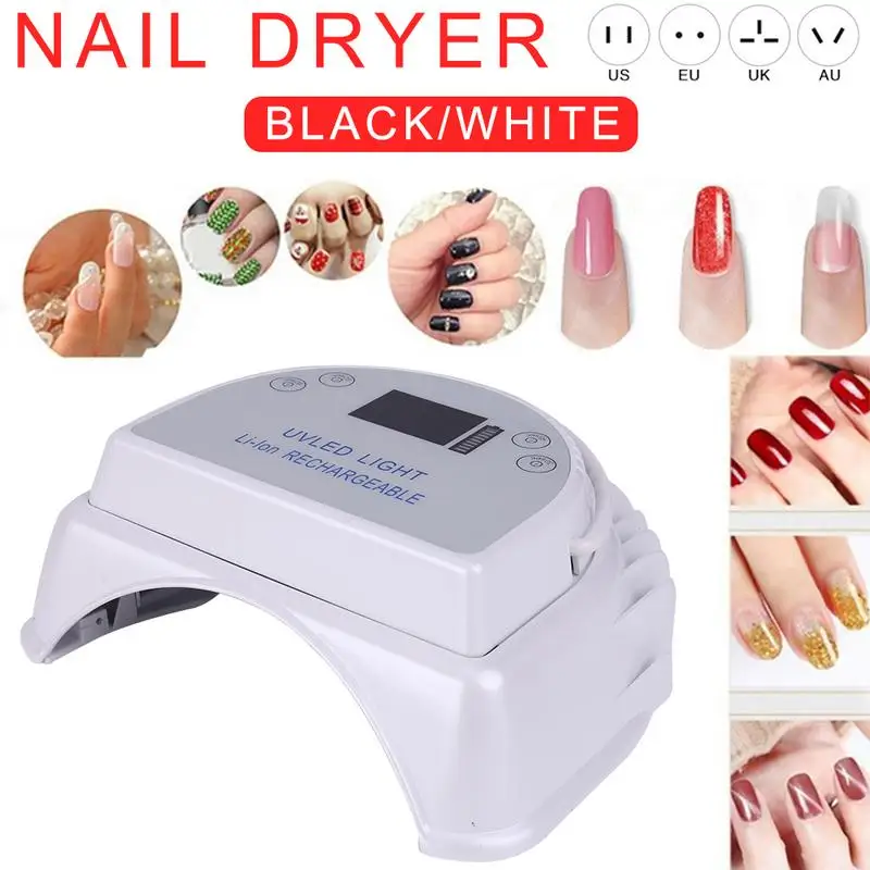 Rechargeable 64W UV Lamp Gel Nail Dryer LED For Nails Machine Nail Curing Lamp For Gel Polish Nail Art Tools Drop Shipping
Rechargeable 64W UV Lamp Gel Nail Dryer LED For Nails Machine Nail Curing Lamp For Gel Polish Nail Art Tools Drop Shipping