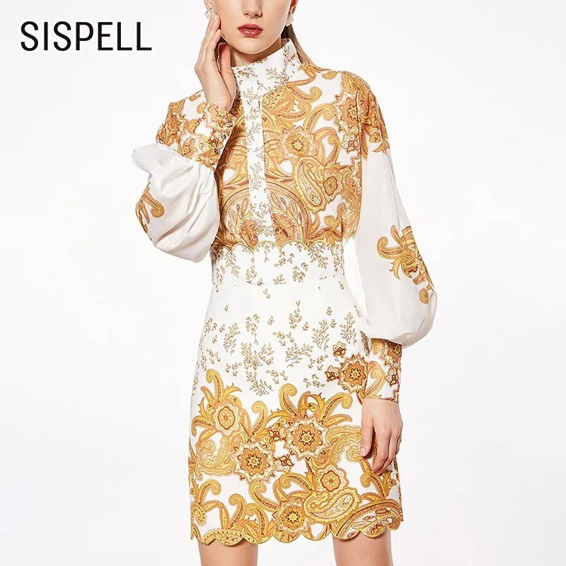 SISPELL Spring Print Two Piece Set For Women O Neck Lantern Sleeve Shirt Mini Skirts Button Zipper Sets Female Fashion New 2019
SISPELL Spring Print Two Piece Set For Women O Neck Lantern Sleeve Shirt Mini Skirts Button Zipper Sets Female Fashion New 2019
