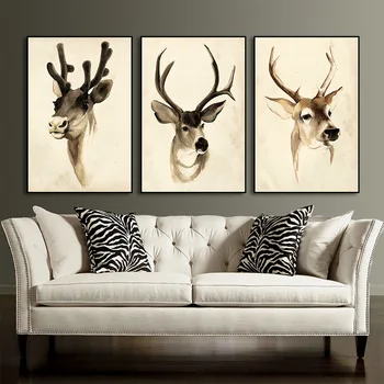 Unframed Retro Deer Head Modular Antlers Pictures Wall Art Canvas Painting for Living Room Bedroom Home Decor wall poster
Unframed Retro Deer Head Modular Antlers Pictures Wall Art Canvas Painting for Living Room Bedroom Home Decor wall poster