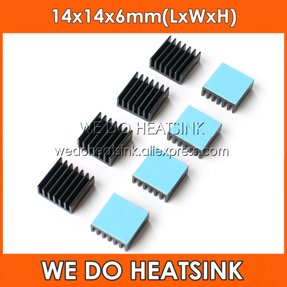 FREE Shipping 12pcs 14x14x6mm Black Anodize Extruded Aluminum Radiators Aluminium Heatsink Ram With Thermal Pad Fans & Cooling
FREE Shipping 12pcs 14x14x6mm Black Anodize Extruded Aluminum Radiators Aluminium Heatsink Ram With Thermal Pad Fans & Cooling