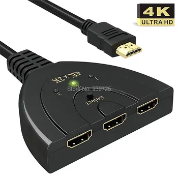 200pcs 3 Port 4K HDMI Splitter Switch 3in1 hdmi adapter 1080P Switcher for HDTV DVD Xbox PS3 PS4 laptop & PC
200pcs 3 Port 4K HDMI Splitter Switch 3in1 hdmi adapter 1080P Switcher for HDTV DVD Xbox PS3 PS4 laptop & PC