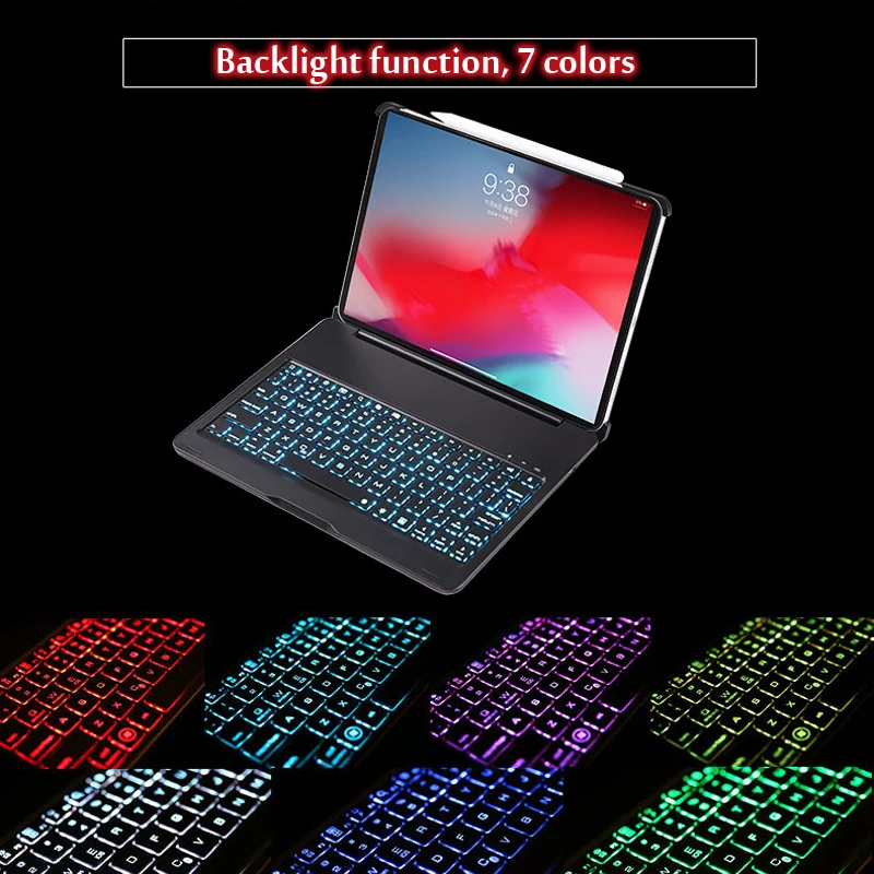 Case For iPad Pro 11 2018 Case 7 Colors Backlit Light Wireless Bluetooth Keyboard Case Cover For iPad 11 2018 + Gift
Case For iPad Pro 11 2018 Case 7 Colors Backlit Light Wireless Bluetooth Keyboard Case Cover For iPad 11 2018 + Gift