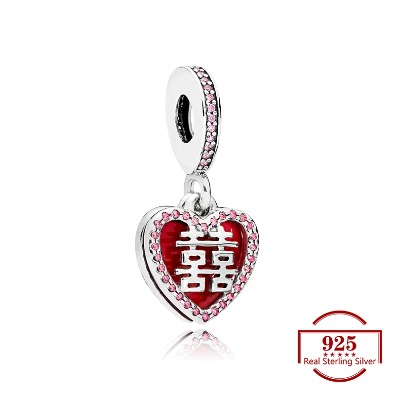 Double Love Red Wedding Charms Diy Beads Fits Original Charm 925 Sterling Silver Bracelet Women Trendy Jewelry Wife Gift
Double Love Red Wedding Charms Diy Beads Fits Original Charm 925 Sterling Silver Bracelet Women Trendy Jewelry Wife Gift