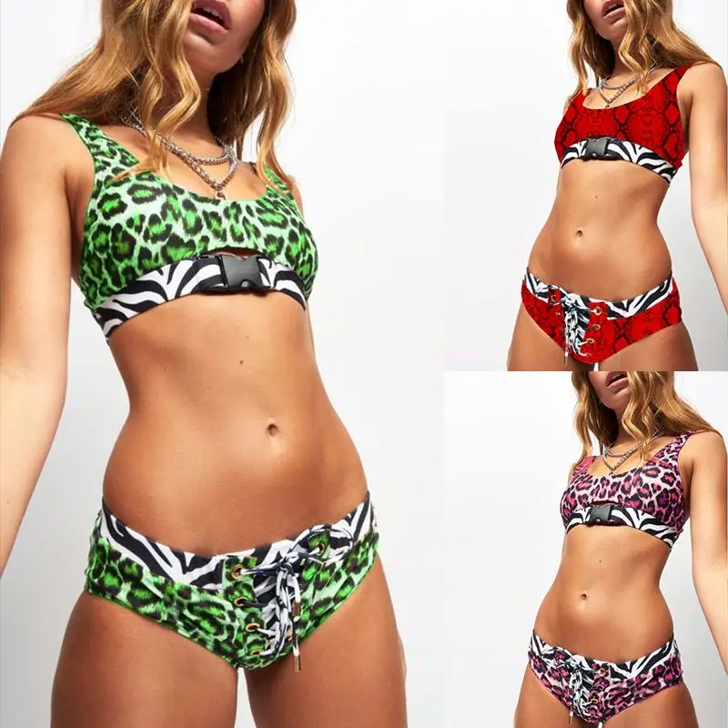 Turmeric Leopard print bikini 2019 micro Summer beach wear Buckle lace up swimwear women bathing suit biquini swimsuit female
Turmeric Leopard print bikini 2019 micro Summer beach wear Buckle lace up swimwear women bathing suit biquini swimsuit female