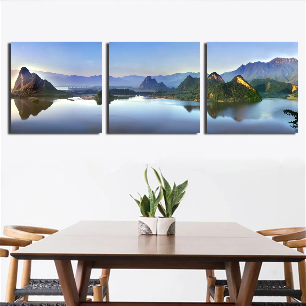 3 Panels Landscape Artwork Canvas Print Pictures Mountain Lake Painting on Canvas Wall Art Poster for Home Decoration Wall Decor
3 Panels Landscape Artwork Canvas Print Pictures Mountain Lake Painting on Canvas Wall Art Poster for Home Decoration Wall Decor