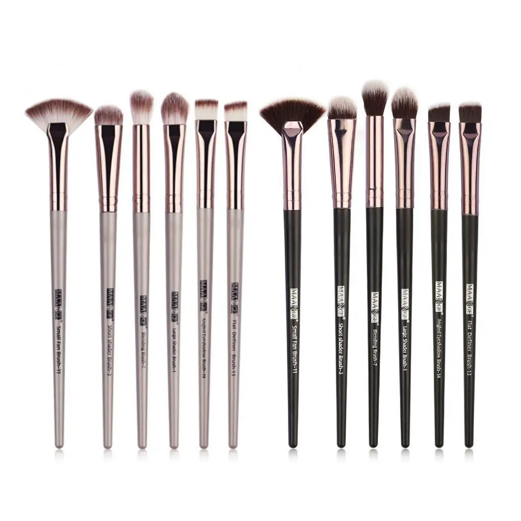 Professional Cosmetic Tool Eyeshadow Foundation Makeup Brushes Set (6Pcs) Champagne Gold, Black
Professional Cosmetic Tool Eyeshadow Foundation Makeup Brushes Set (6Pcs) Champagne Gold, Black