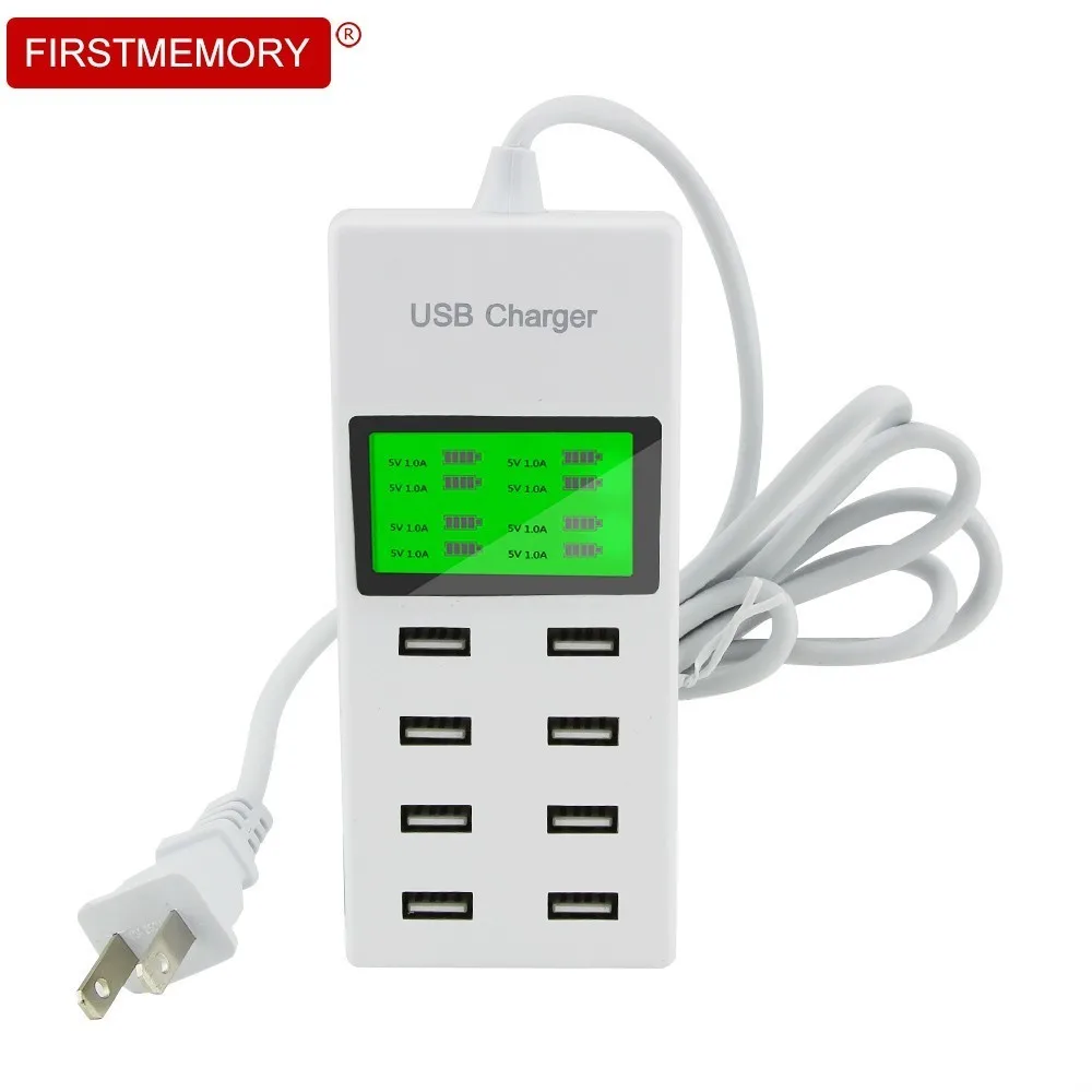 8 Port Fast USB Charger Hub With LCD Screen Multi USB Smart Travel Charging Station US Plug For Tablet Huawei P20 Lite I Phone
8 Port Fast USB Charger Hub With LCD Screen Multi USB Smart Travel Charging Station US Plug For Tablet Huawei P20 Lite I Phone