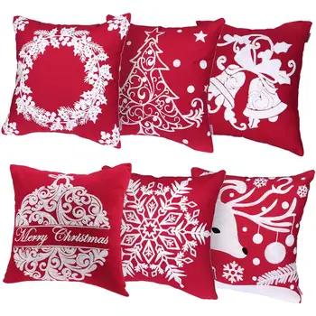 6PCS Christmas Pillow Covers Embroidery Decorative Fabric Soft Pillow Cases Pillow Protector for Sofa Bed Chair Home 45x45cm
6PCS Christmas Pillow Covers Embroidery Decorative Fabric Soft Pillow Cases Pillow Protector for Sofa Bed Chair Home 45x45cm