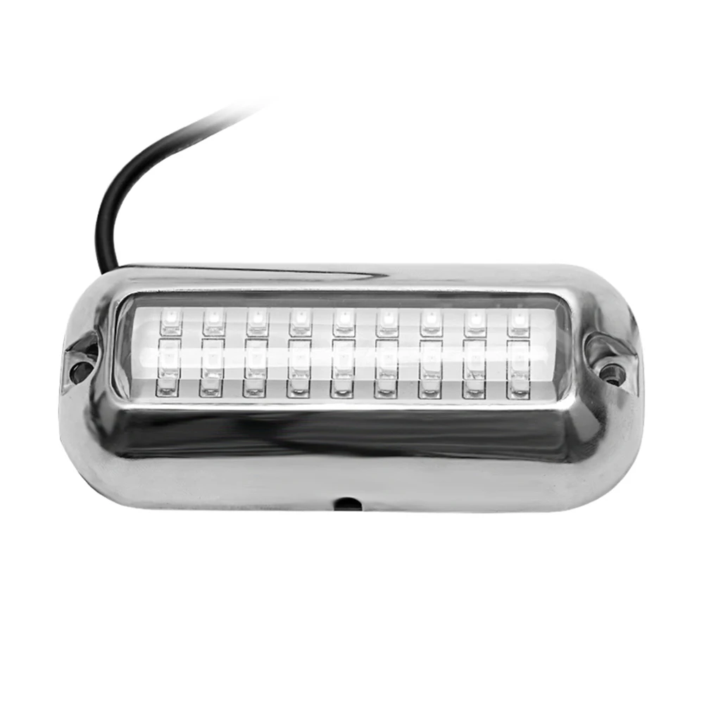 50W Stainless Steel 27LED Blue Underwater Pontoon Marine Boat Transom Lights Green Flash
50W Stainless Steel 27LED Blue Underwater Pontoon Marine Boat Transom Lights Green Flash