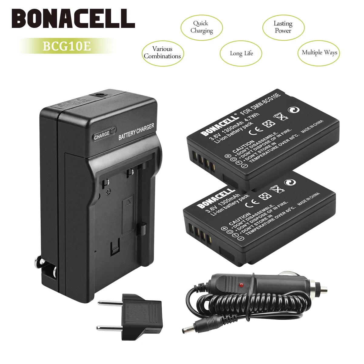 Bonacell 1300mAh DMW-BCG10 DMW BCG10 BCG10E Camera Battery+Charger For Panasonic Lumix DMC-3D1 DMC-TZ7 DMC-TZ8 DMC-TZ10 L10
Bonacell 1300mAh DMW-BCG10 DMW BCG10 BCG10E Camera Battery+Charger For Panasonic Lumix DMC-3D1 DMC-TZ7 DMC-TZ8 DMC-TZ10 L10
