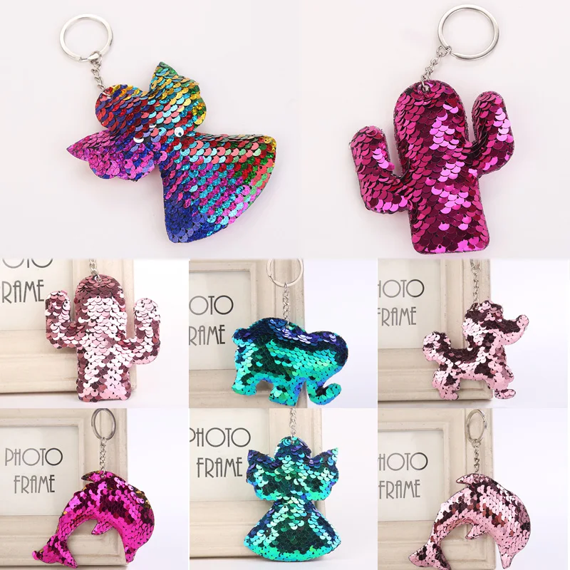 Glitter Pompom Sequins Party Key Chain Dolphin Animal Bear Candy Color Elephant Angel 1PC Car Bag Accessories Cactus Hot Sale
Glitter Pompom Sequins Party Key Chain Dolphin Animal Bear Candy Color Elephant Angel 1PC Car Bag Accessories Cactus Hot Sale