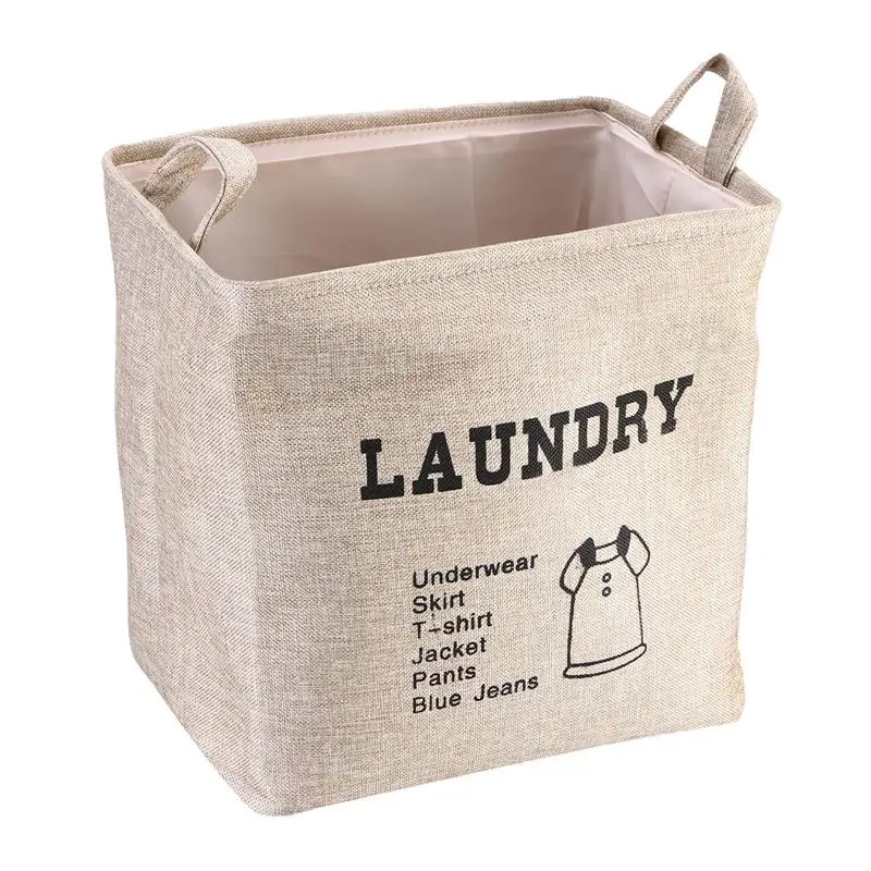 OUNONA Laundry Baskets Square Linen Toy Storage Bins Basket with Handle Collapsible Toy Organizer for Nursery Storage Kids Toy
OUNONA Laundry Baskets Square Linen Toy Storage Bins Basket with Handle Collapsible Toy Organizer for Nursery Storage Kids Toy