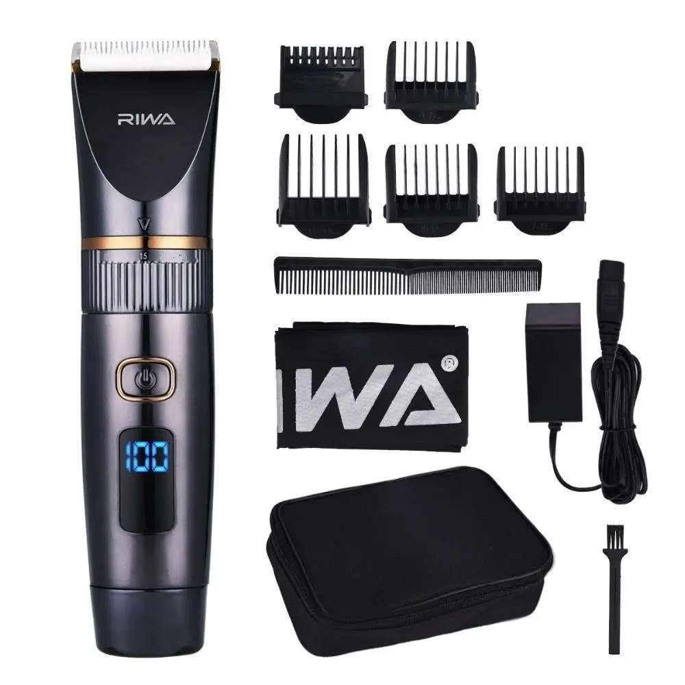 Professional Waterproof Hair Trimmer LED Display Men's Haircut Cutting Machine Grooming Low Noise Clipper Titanium Ceramic Blade
Professional Waterproof Hair Trimmer LED Display Men's Haircut Cutting Machine Grooming Low Noise Clipper Titanium Ceramic Blade
