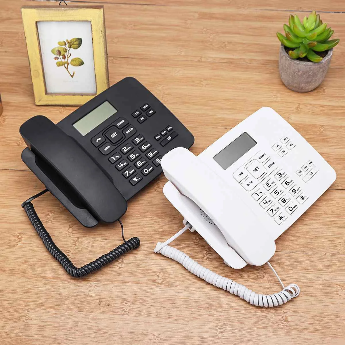 White Black Home Corded Phone Desktop Telephone Landline LCD Display Caller ID Volume Redial Flash Function Call for Home Office
White Black Home Corded Phone Desktop Telephone Landline LCD Display Caller ID Volume Redial Flash Function Call for Home Office