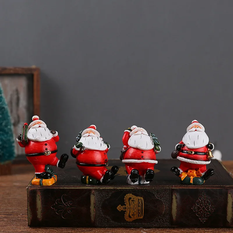 4 Pieces/set Small Resin Santa Claus Figurines Miniatures Decoration Christmas Ornament
4 Pieces/set Small Resin Santa Claus Figurines Miniatures Decoration Christmas Ornament