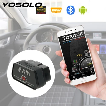 YOSOLO Car Error Code Reader icar2 OBD2 ELM327 V1.5 Automotive Scanner for Android Bluetooth Adapter Car Diagnostic Tool
YOSOLO Car Error Code Reader icar2 OBD2 ELM327 V1.5 Automotive Scanner for Android Bluetooth Adapter Car Diagnostic Tool