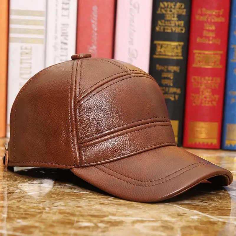Baseball Hat Man Cowhide Peaked Cap Outdoors Leisure Time Genuine Leather Sun Hat Single Fund
Baseball Hat Man Cowhide Peaked Cap Outdoors Leisure Time Genuine Leather Sun Hat Single Fund